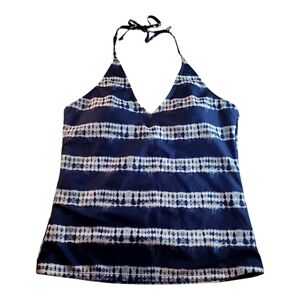 Robbie Brooks Ladies Blue and White Tankini Size XL